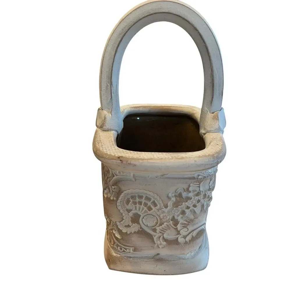 Rustic Frohreich Barn Buckets Pottery Planter Basket Vase Handmade Oregon USA
